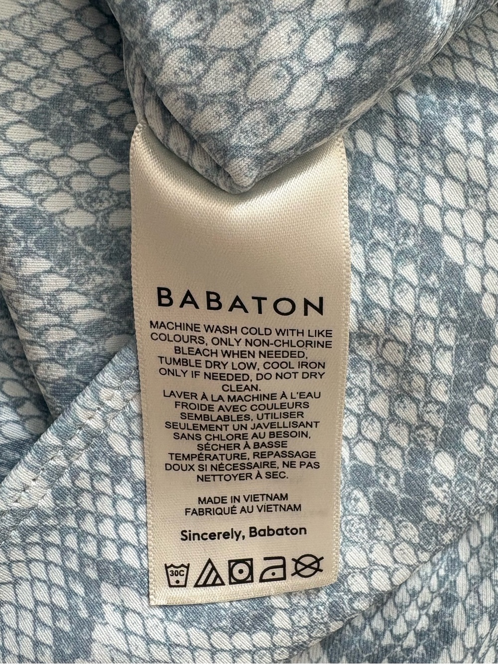 Aritzia Babaton Contour Long-Sleeve Square-Neck Snakeskin Bodysuit Size XL Fall - Picture 9 of 10